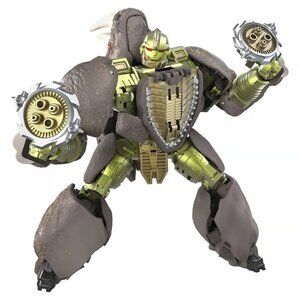 Transformers Generations War for Cybertron Kingdom Voyager Action Figure Rhinox.